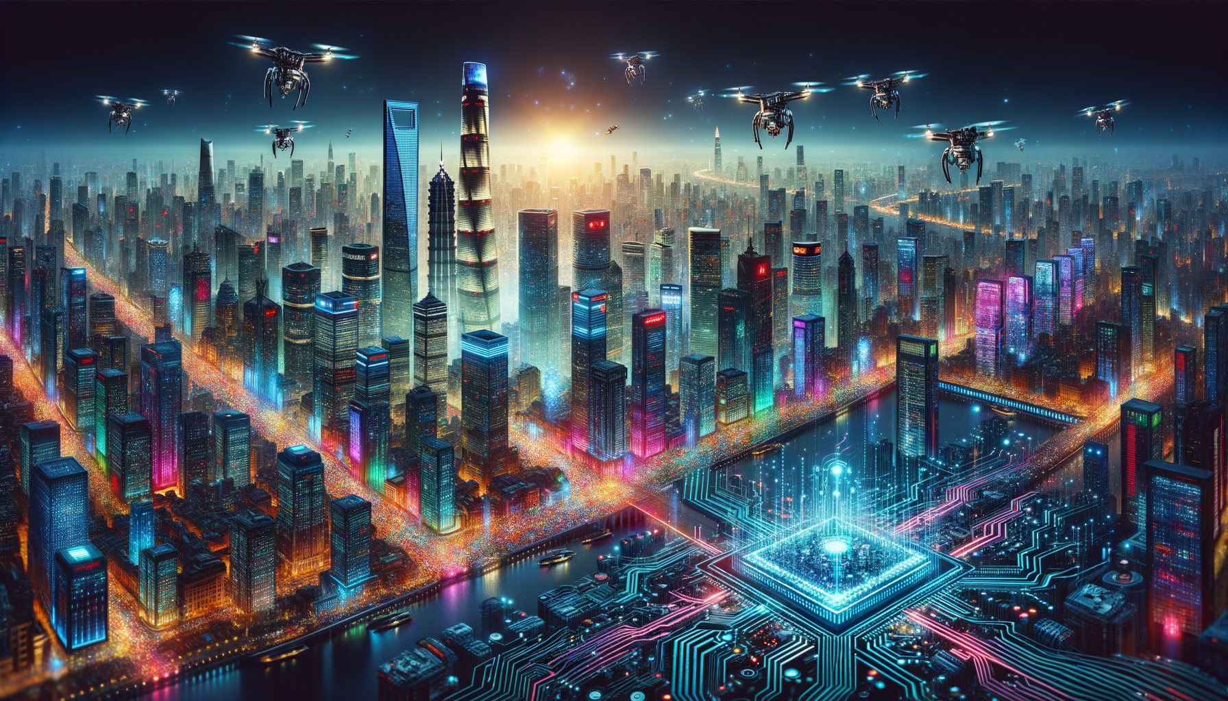Eye-catching visual of China economy, China real estate, AI race with China
and  lifestyle vibes