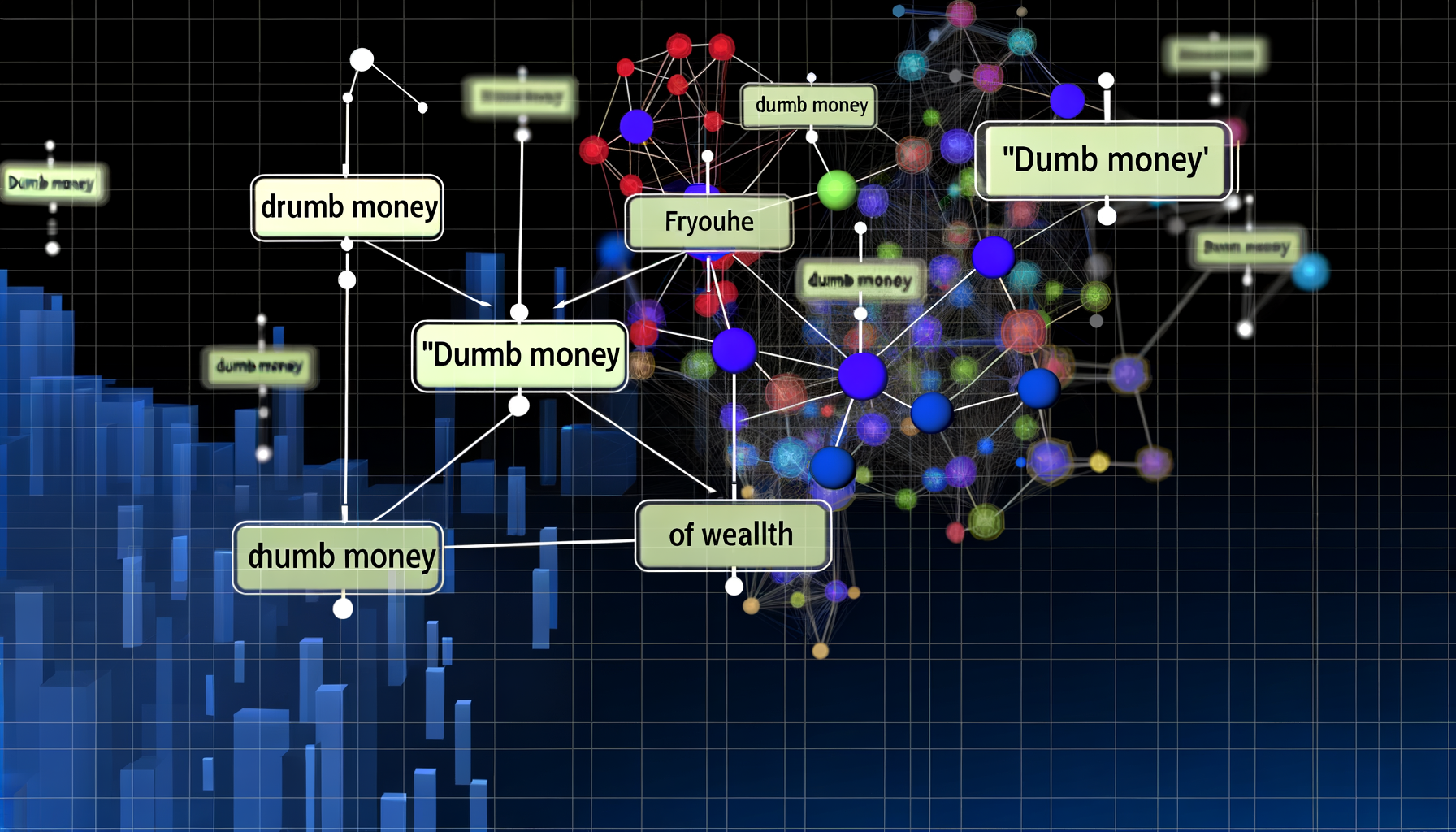 financial education, dumb money, wealth
technology and  lifestyle illustration