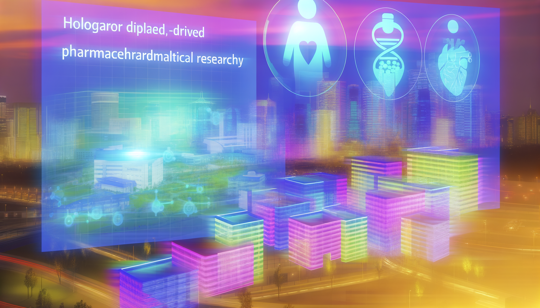 Future potential of AI drug evaluation, hospital mergers, Medicaid coverage represented visually