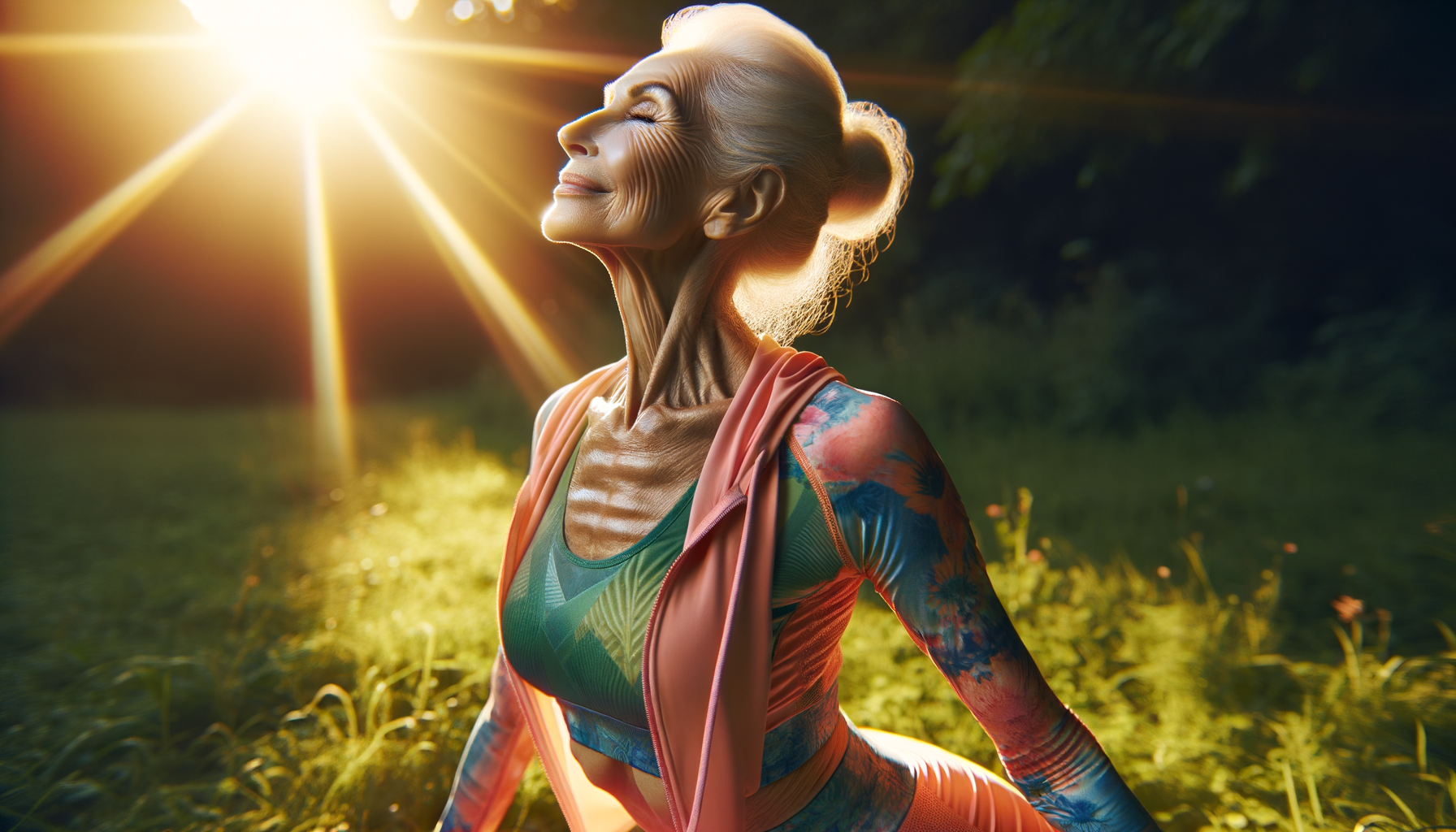 Eye-catching visual of skin aging, skincare, older skin
and  lifestyle vibes