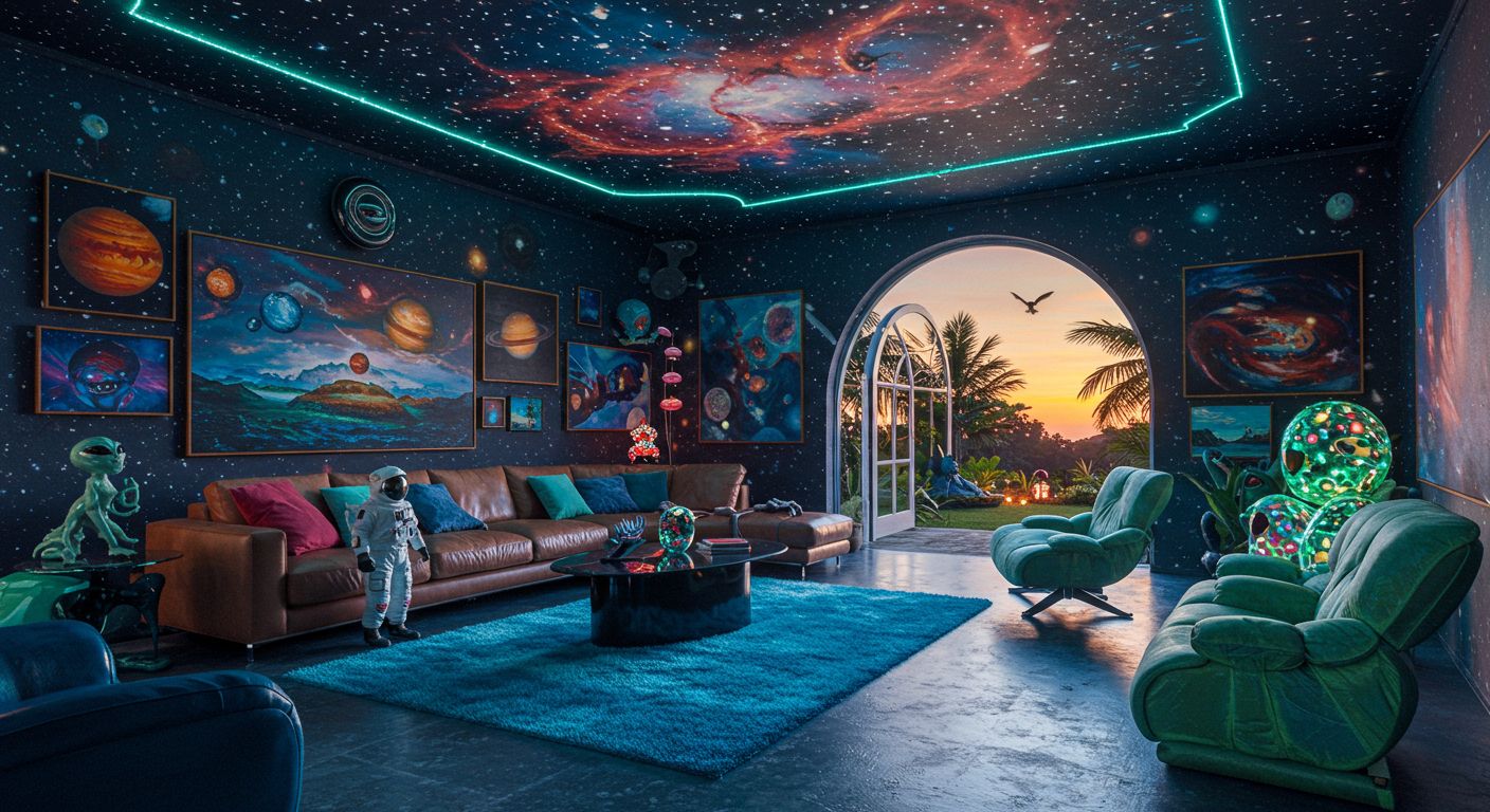 Eye-catching visual of space, lives, more
and  lifestyle vibes