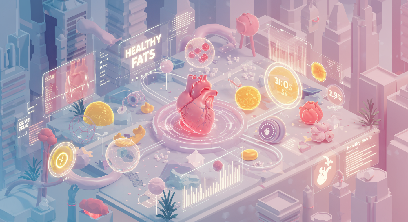 healthy fats, heart health, blood pressure
technology and  lifestyle illustration