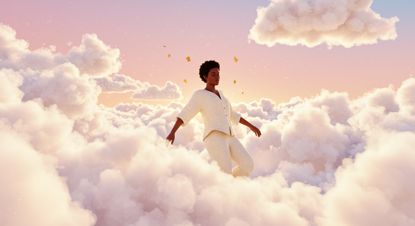 Eye-catching visual of sleep support+, sleep, experience
and  lifestyle vibes