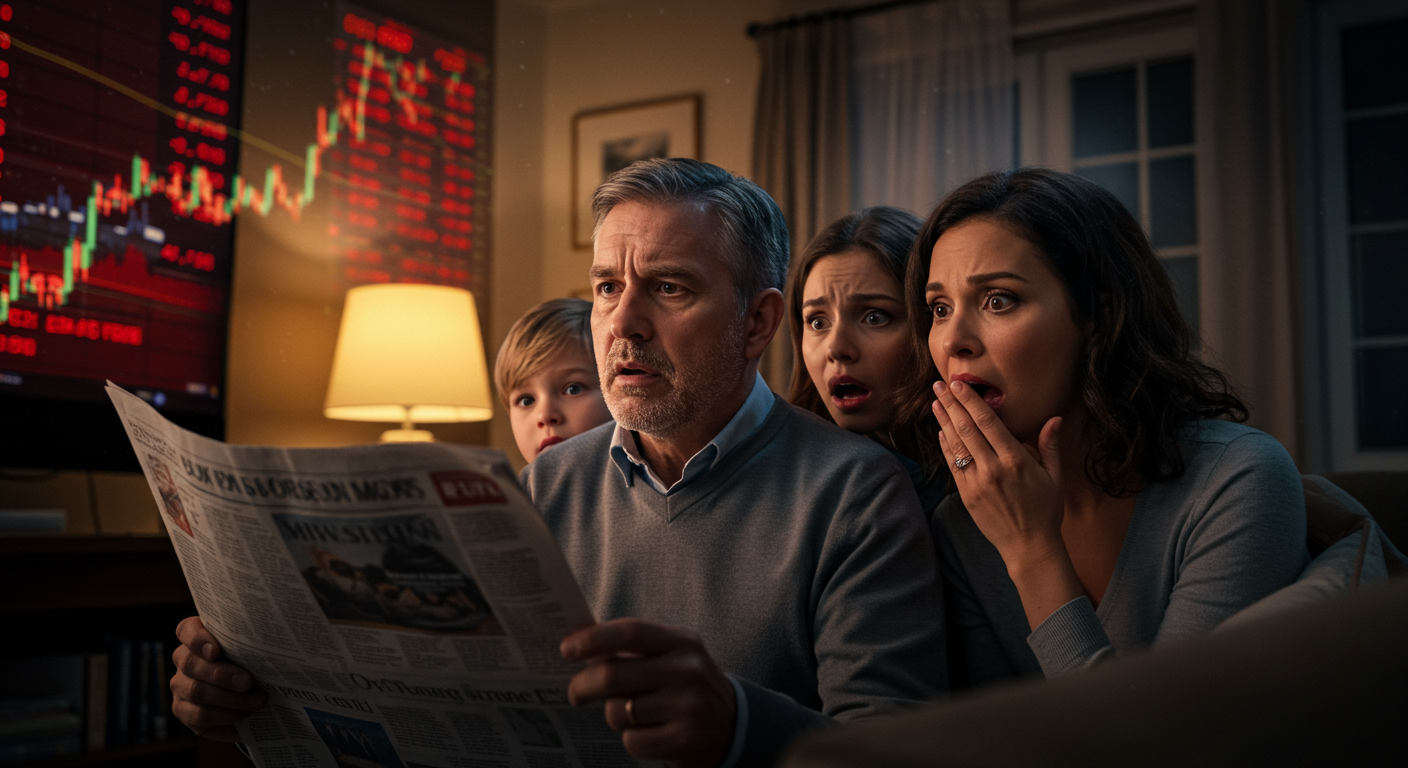 Eye-catching visual of Stock Market, Recession
 and lifestyle vibes