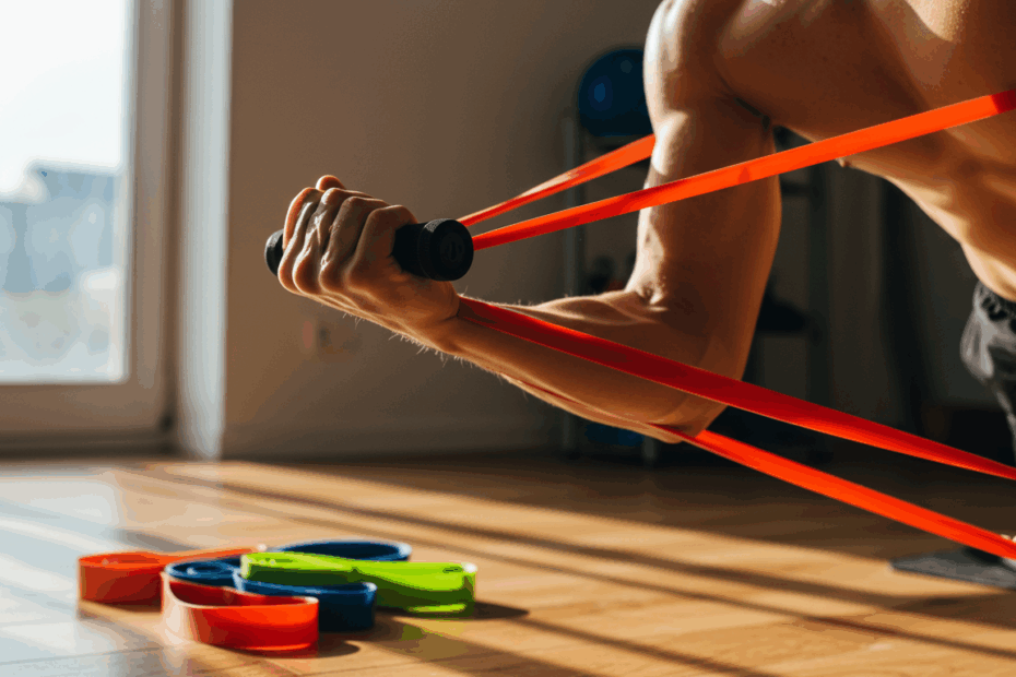 Boost strength & muscle endurance with this full-body resistance band workout. Easy, versatile, and effective!